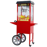 Darrahopens Home & Garden > Garden Tools > Gardening Tools Samland 8OZ Popcorn Machine Maker on the Wheeled Cart Deck Warmer