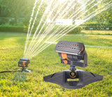 Darrahopens Home & Garden > Garden Tools > Gardening Tools Smart Oscillating Sprinkler with 4 Spray Modes – Automatic Lawn Watering System for Garden, Yard & Patio, Adjustable Coverage, Durable Metal Connector (Black)