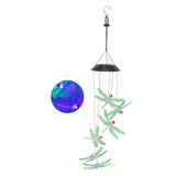 Darrahopens Home & Garden > Garden Tools > Gardening Tools Solar Wind Chimes Photosensitive Design Waterproof Automatic Operation Green Dragonfly Shape Color Changing Lights In Australia - Darrahopens