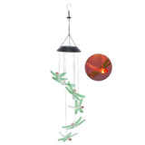 Darrahopens Home & Garden > Garden Tools > Gardening Tools Solar Wind Chimes Photosensitive Design Waterproof Automatic Operation Green Dragonfly Shape Color Changing Lights In Australia - Darrahopens