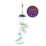 Darrahopens Home & Garden > Garden Tools > Gardening Tools Solar Wind Chimes Photosensitive Design Waterproof Automatic Operation Green Dragonfly Shape Color Changing Lights In Australia - Darrahopens