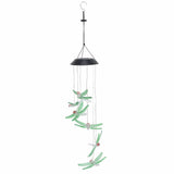 Darrahopens Home & Garden > Garden Tools > Gardening Tools Solar Wind Chimes Photosensitive Design Waterproof Automatic Operation Green Dragonfly Shape Color Changing Lights In Australia - Darrahopens