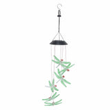 Darrahopens Home & Garden > Garden Tools > Gardening Tools Solar Wind Chimes Photosensitive Design Waterproof Automatic Operation Green Dragonfly Shape Color Changing Lights In Australia - Darrahopens