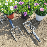 Darrahopens Home & Garden > Garden Tools > Gardening Tools Stainless Steel Garden Sieve Scoop for Soil and Debris Separation-Silver