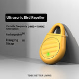 Darrahopens Home & Garden > Garden Tools > Gardening Tools UltrasonicBirdRepeller-Black