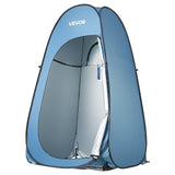 Darrahopens Home & Garden > Garden Tools > Herbicides VEVOR Pop up Shower Tent, Instant Portable Privacy Tent Changing Room with Hanging Bag, Ground Stakes, Ropes, Carry Bag, 190T Polyester with Silver Coating, Quick Setup, for Camping, Beach, Fishing