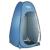 Darrahopens Home & Garden > Garden Tools > Herbicides VEVOR Pop up Shower Tent, Instant Portable Privacy Tent Changing Room with Hanging Bag, Ground Stakes, Ropes, Carry Bag, 190T Polyester with Silver Coating, Quick Setup, for Camping, Beach, Fishing