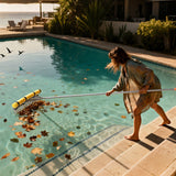 Darrahopens Home & Garden > Garden Tools > Lawn Rollers VEVOR Landscape Rake, 914 mm Wide Head 3380 mm Handle, Large Heavy Duty Aluminum Landscaping Leaf Rake Tool, Asphalt Level for Loosening Soil, Garden & Yard, Pond Gravel & Beach Lawn Care, 15.8m Rope