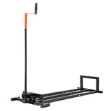 Darrahopens Home & Garden > Garden Tools > Lawn Rollers VEVOR Ride on Lawn Mower Lift Jack, 880 Lbs Weight Capacity, Telescopic Maintenance Jack with Crank Handle & Power Tool Handle, Foldable Lawn Tractor Lifter for Lawn Mowers and Garden Tractors, Black