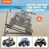 Darrahopens Home & Garden > Garden Tools > Lawn Rollers VEVOR Ride on Lawn Mower Lift Jack, 880 Lbs Weight Capacity, Telescopic Maintenance Jack with Crank Handle & Power Tool Handle, Foldable Lawn Tractor Lifter for Lawn Mowers and Garden Tractors, Black
