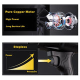 Darrahopens Home & Garden > Garden Tools > Leaf Blowers Stepless Cordless Leaf Blower w/2 Batteries Portable Handheld Turbo Jet Fan AU