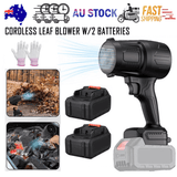 Darrahopens Home & Garden > Garden Tools > Leaf Blowers Stepless Cordless Leaf Blower w/2 Batteries Portable Handheld Turbo Jet Fan AU