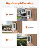 Darrahopens Home & Garden > Garden Tools > Leaf Blowers VEVOR Mechanical Keyless Entry Door Lock, 14 Key Mechanical Door Lock with Keys, Mechanical Keypad Door Lock with Handle, Stainless Steel Waterproof Keyless Gate Lock, for Home Office Outdoor Garage