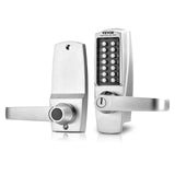 Darrahopens Home & Garden > Garden Tools > Leaf Blowers VEVOR Mechanical Keyless Entry Door Lock, 14 Key Mechanical Door Lock with Keys, Mechanical Keypad Door Lock with Handle, Stainless Steel Waterproof Keyless Gate Lock, for Home Office Outdoor Garage
