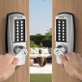 Darrahopens Home & Garden > Garden Tools > Leaf Blowers VEVOR Mechanical Keyless Entry Door Lock, 14 Key Mechanical Door Lock with Keys, Mechanical Keypad Door Lock with Handle, Stainless Steel Waterproof Keyless Gate Lock, for Home Office Outdoor Garage