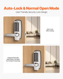 Darrahopens Home & Garden > Garden Tools > Leaf Blowers VEVOR Mechanical Keyless Entry Door Lock, 14 Key Mechanical Door Lock with Keys, Mechanical Keypad Door Lock with Handle, Stainless Steel Waterproof Keyless Gate Lock, for Home Office Outdoor Garage