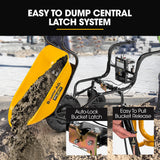 Darrahopens Home & Garden > Garden Tools > Spreaders & Wheelbarrows Baumr-AG 40V Battery Powered Wheelbarrow Motorised Electric, 100L Bucket Volume, 3 Wheel, 260KG, Lifting Bucket