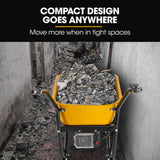Darrahopens Home & Garden > Garden Tools > Spreaders & Wheelbarrows Baumr-AG 40V Battery Powered Wheelbarrow Motorised Electric, 80L Bucket Volume, 260kg Capacity