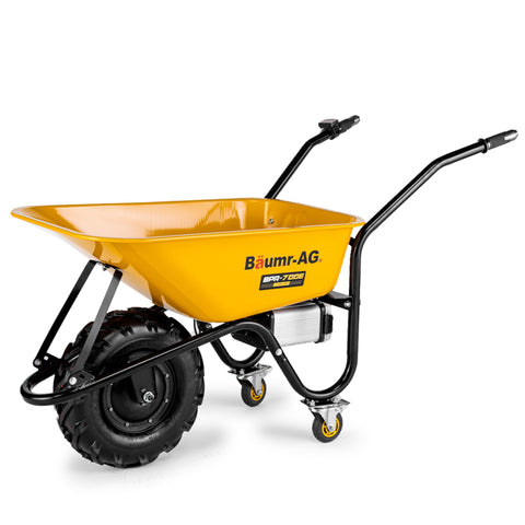 Darrahopens Home & Garden > Garden Tools > Spreaders & Wheelbarrows Baumr-AG 40V Battery Powered Wheelbarrow Motorised Electric, 80L Bucket Volume, 260kg Capacity