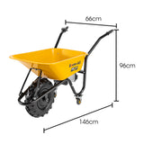 Darrahopens Home & Garden > Garden Tools > Spreaders & Wheelbarrows Baumr-AG 40V Battery Powered Wheelbarrow Motorised Electric, 80L Bucket Volume, 260kg Capacity