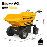 Darrahopens Home & Garden > Garden Tools > Spreaders & Wheelbarrows BAUMR-AG 48V Battery Powered Wheelbarrow, 200L Bucket, 1000W Brushless Electric Motor, 280kg Capacity, 8hr Max Runtime In Australia - Darrahopens