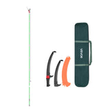 Darrahopens Home & Garden > Garden Tools > Spreaders & Wheelbarrows VEVOR Manual Pole Saw, 118-809.3 cm Extendable Pole Tree Pruner with Scissors, Sharp 65Mn Steel Blade, Lightweight Fiberglass Handle Pole, for High Branch Trimming, Pruning Tool for Palms and Shrubs