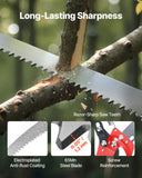 Darrahopens Home & Garden > Garden Tools > Spreaders & Wheelbarrows VEVOR Manual Pole Saw, 118-809.3 cm Extendable Pole Tree Pruner with Scissors, Sharp 65Mn Steel Blade, Lightweight Fiberglass Handle Pole, for High Branch Trimming, Pruning Tool for Palms and Shrubs