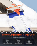Darrahopens Home & Garden > Garden Tools > Spreaders & Wheelbarrows VEVOR Snow Roof Rake, 27cm Aluminum Blade, 1.25-5.24 m Adjustable Roof Snow Scraper with Wheels & Slide, Lightweight Snows Removal Tool for House Rooftop Leaves Debris Clearing