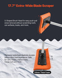 Darrahopens Home & Garden > Garden Tools > Spreaders & Wheelbarrows VEVOR Snow Roof Rake, 45cm Foam Blade, 2.25-5.62 m Adjustable Roof Snow Scraper, Extension Tubes & Non-Slip Handle, Lightweight Snows Removal Tool for House Leaves Debris Clearing