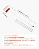 Darrahopens Home & Garden > Garden Tools > Spreaders & Wheelbarrows VEVOR Snow Roof Rake, 45cm Foam Blade, 2.25-5.62 m Adjustable Roof Snow Scraper, Extension Tubes & Non-Slip Handle, Lightweight Snows Removal Tool for House Leaves Debris Clearing