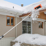 Darrahopens Home & Garden > Garden Tools > Spreaders & Wheelbarrows VEVOR Snow Roof Rake, 45cm Foam Blade, 2.25-5.62 m Adjustable Roof Snow Scraper, Extension Tubes & Non-Slip Handle, Lightweight Snows Removal Tool for House Leaves Debris Clearing