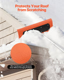Darrahopens Home & Garden > Garden Tools > Spreaders & Wheelbarrows VEVOR Snow Roof Rake, 45cm Foam Blade, 2.25-5.62 m Adjustable Roof Snow Scraper, Extension Tubes & Non-Slip Handle, Lightweight Snows Removal Tool for House Leaves Debris Clearing