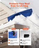 Darrahopens Home & Garden > Garden Tools > Spreaders & Wheelbarrows VEVOR Snow Roof Rake, 60cm PP Plastic Blade, 1.18-5.55 m Adjustable Roof Snow Scraper with Wheels, Anti-Slip Handle Snows Removal Tool, Lightweight House Rooftop Rake for Leaves Debris Removal