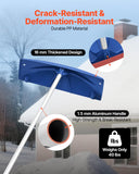 Darrahopens Home & Garden > Garden Tools > Spreaders & Wheelbarrows VEVOR Snow Roof Rake, 60cm PP Plastic Blade, 1.18-5.55 m Adjustable Roof Snow Scraper with Wheels, Anti-Slip Handle Snows Removal Tool, Lightweight House Rooftop Rake for Leaves Debris Removal