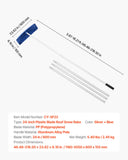 Darrahopens Home & Garden > Garden Tools > Spreaders & Wheelbarrows VEVOR Snow Roof Rake, 60cm PP Plastic Blade, 1.18-5.55 m Adjustable Roof Snow Scraper with Wheels, Anti-Slip Handle Snows Removal Tool, Lightweight House Rooftop Rake for Leaves Debris Removal