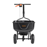 Darrahopens Home & Garden > Garden Tools > Spreaders & Wheelbarrows VEVOR Walk Behind Spreader, 60LBS Capacity, Push Spreader with Hopper Grate, 0-9.8 ft Spreading Width, 8 in All Terrain Pneumatic Tires, Garden & Lawn Broadcast Spreaders, for Seed, Fertilizer
