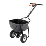 Darrahopens Home & Garden > Garden Tools > Spreaders & Wheelbarrows VEVOR Walk Behind Spreader, 60LBS Capacity, Push Spreader with Hopper Grate, 0-9.8 ft Spreading Width, 8 in All Terrain Pneumatic Tires, Garden & Lawn Broadcast Spreaders, for Seed, Fertilizer