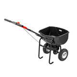 Darrahopens Home & Garden > Garden Tools > Spreaders & Wheelbarrows VEVOR Walk Behind Spreader, 60LBS Capacity, Push Spreader with Hopper Grate, 0-9.8 ft Spreading Width, 8 in All Terrain Pneumatic Tires, Garden & Lawn Broadcast Spreaders, for Seed, Fertilizer