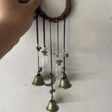 Darrahopens Home & Garden > Gate Openers > Fence & Gate Accessories Bell Door Handle Protector Pendant, Vine-style Wind Chime, Witch Prayer Crystal Wind Chime, Home Decor