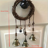 Darrahopens Home & Garden > Gate Openers > Fence & Gate Accessories Bell Door Handle Protector Pendant, Vine-style Wind Chime, Witch Prayer Crystal Wind Chime, Home Decor