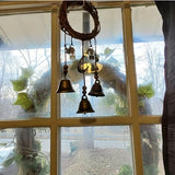 Darrahopens Home & Garden > Gate Openers > Fence & Gate Accessories Bell Door Handle Protector Pendant, Vine-style Wind Chime, Witch Prayer Crystal Wind Chime, Home Decor