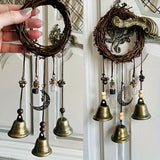 Darrahopens Home & Garden > Gate Openers > Fence & Gate Accessories Bell Door Handle Protector Pendant, Vine-style Wind Chime, Witch Prayer Crystal Wind Chime, Home Decor
