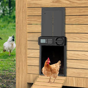 Darrahopens Home & Garden > Gate Openers > Fence & Gate Accessories CARLA HOME Automatic Chicken Coop Door Opener with Timer Control, Anti-Pinch Protection, LCD Display & Battery Powered for Backyard Chickens