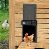 Darrahopens Home & Garden > Gate Openers > Fence & Gate Accessories CARLA HOME Automatic Chicken Coop Door Opener with Timer Control, Anti-Pinch Protection, LCD Display & Battery Powered for Backyard Chickens