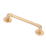Darrahopens Home & Garden > Gate Openers > Fence & Gate Accessories Gate Pull Handle Zinc Alloy Retro Round Base Furniture Hardware for Door Drawer Cabinet Wardrobe Closet Gold In Australia - Darrahopens