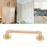 Darrahopens Home & Garden > Gate Openers > Fence & Gate Accessories Gate Pull Handle Zinc Alloy Retro Round Base Furniture Hardware for Door Drawer Cabinet Wardrobe Closet Gold In Australia - Darrahopens