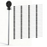 Darrahopens Home & Garden > Gate Openers > Fence & Gate Accessories Giantz Electric Fence Ring Insulators 100pcs Stand off Screw in Insulator Black