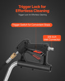 Darrahopens Home & Garden > Gate Openers > Fence & Gate Accessories VEVOR 20" Pressure Washer Surface Cleaner, Stainless Steel Pressure Washer Attachments with 4 Wheels, 4500 Max PSI, 3/8 Quick Connector, 2 Spray Nozzles, Dual Handle, for Concrete, Patio, Sidewalk