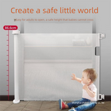Darrahopens Home & Garden > Gate Openers > Fence & Gate Accessories White Retractable Baby Safety Gate and Pet Barrier Extra Wide 300cm for Stairs and Doorways No Drill Mesh In-Home Protection Solution for Local Families