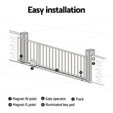 Darrahopens Home & Garden > Gate Openers Lockmaster Automatic Sliding Gate Opener Kit 4M 800KG